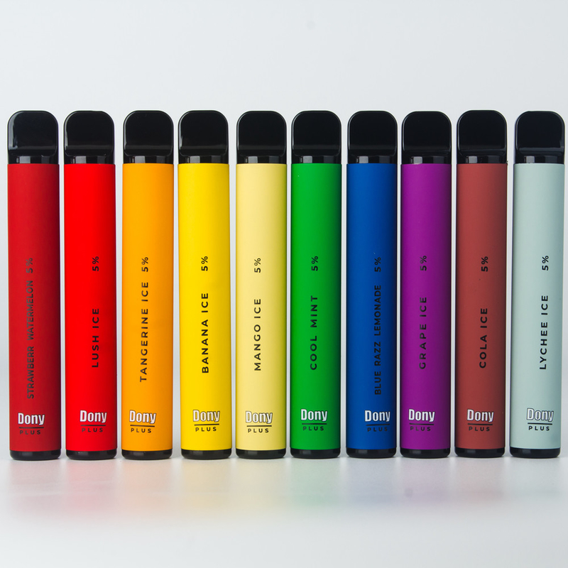 Dony ECO plus van de de Douanedamp van 800puffs 3.2ml Beschikbare de Sigaretten550mah Batterij 15 Aroma's
