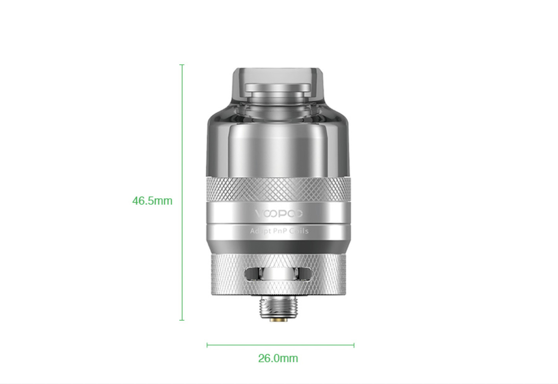 26 x 46,5 van de de Peultank 2ml 510 van mm Voopoo Rta van de Draadpnp Tanksvervanging