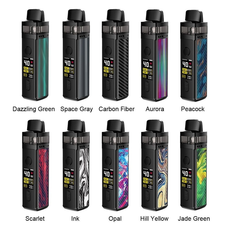 CRC FCC van de Aanzetuitrustingen van het Peulsysteem de Rol 1500mah van Voopoo Vinci 40w Pnp 0.3ohm 0.8ohm