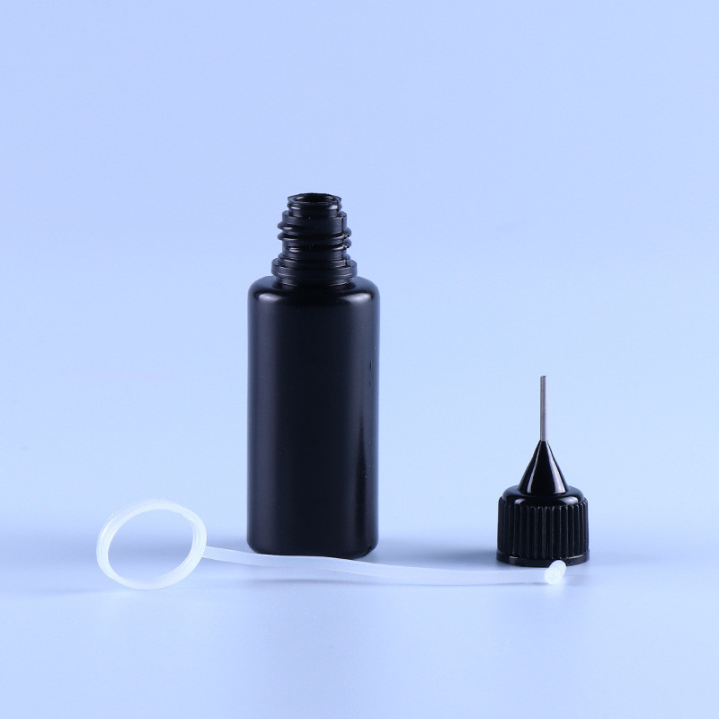 De zwarte PE Ring van Ejuice Vape Juice Bottle Light Resistant Silicone van het Naaldglb Uiteinde Lege