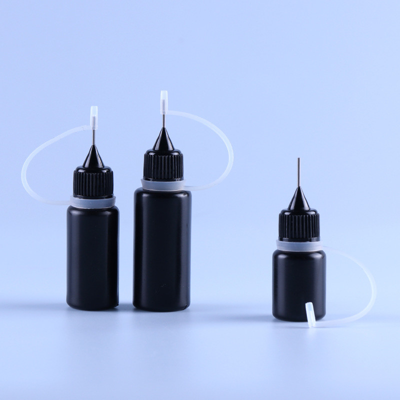 De zwarte PE Ring van Ejuice Vape Juice Bottle Light Resistant Silicone van het Naaldglb Uiteinde Lege