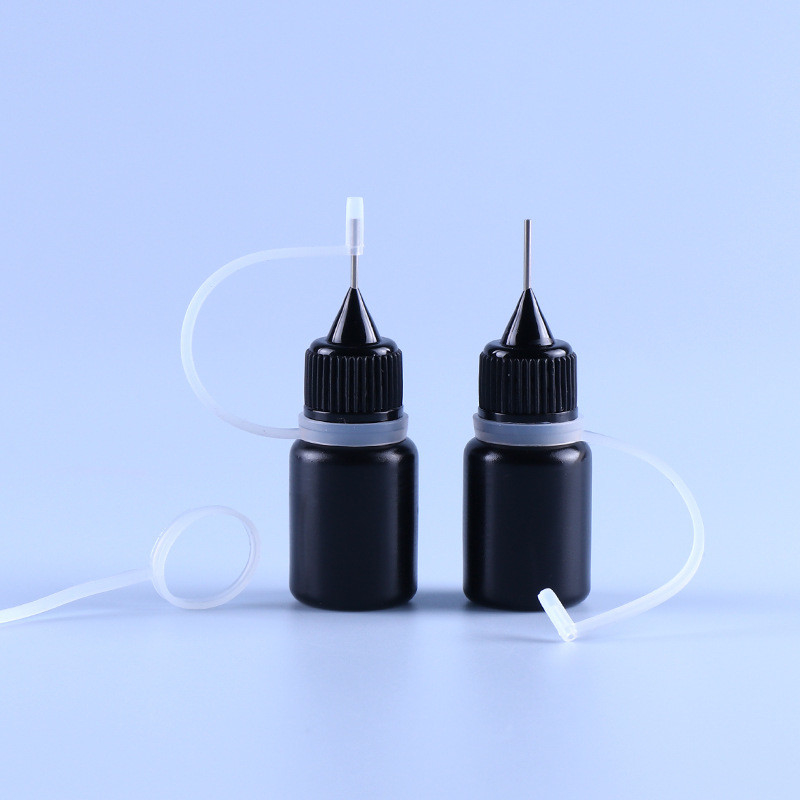 De zwarte PE Ring van Ejuice Vape Juice Bottle Light Resistant Silicone van het Naaldglb Uiteinde Lege