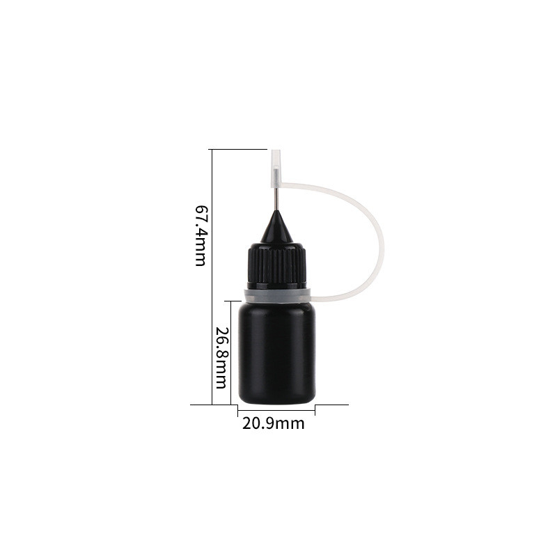 De zwarte PE Ring van Ejuice Vape Juice Bottle Light Resistant Silicone van het Naaldglb Uiteinde Lege