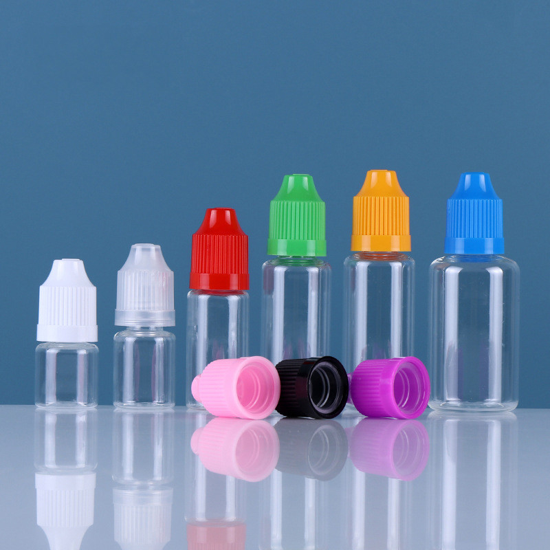 FCC Plastic HUISDIERENv3 Lege Ejuice Fles die vloeibaar Duidelijk de Flessen Kleurrijk Schroefdeksel roken van E