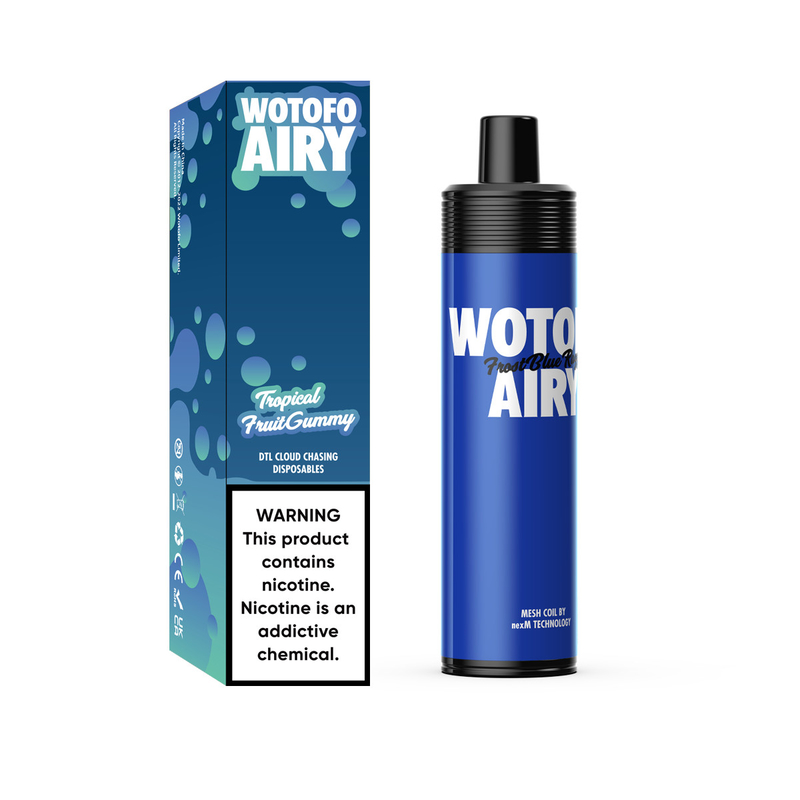 Oplaadbare 1000 trekjes Wegwerp Vape Pod Device Kit Wotofo Airy Portable Pod Vape