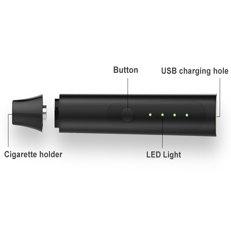 Drogende de Verstuiveruitrusting 2200mah van Herb Vaporizer Hugo Vapor Delta van de giftdoos Droge