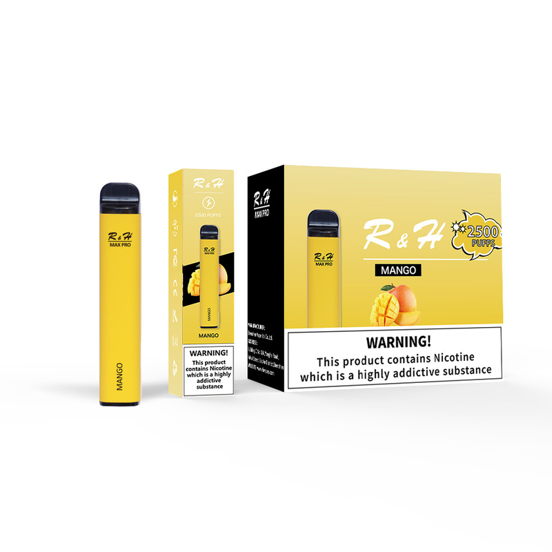 Beschikbare Peul Vapes Max Pro 8ml 950mah 2500 Rookwolken 1.3ohm Mesh Coil Disposable Kit