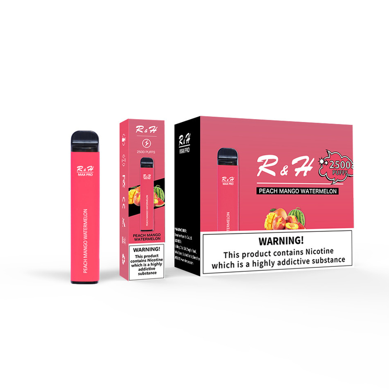 Beschikbare Peul Vapes Max Pro 8ml 950mah 2500 Rookwolken 1.3ohm Mesh Coil Disposable Kit