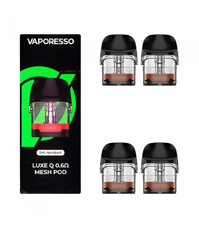 Lege de Peulpatronen 2ml 0.6ohm 1.0ohm 4pcs van Vaporessoluxe QS voor de Uitrustings/Luxe Q Uitrusting van Luxe QS