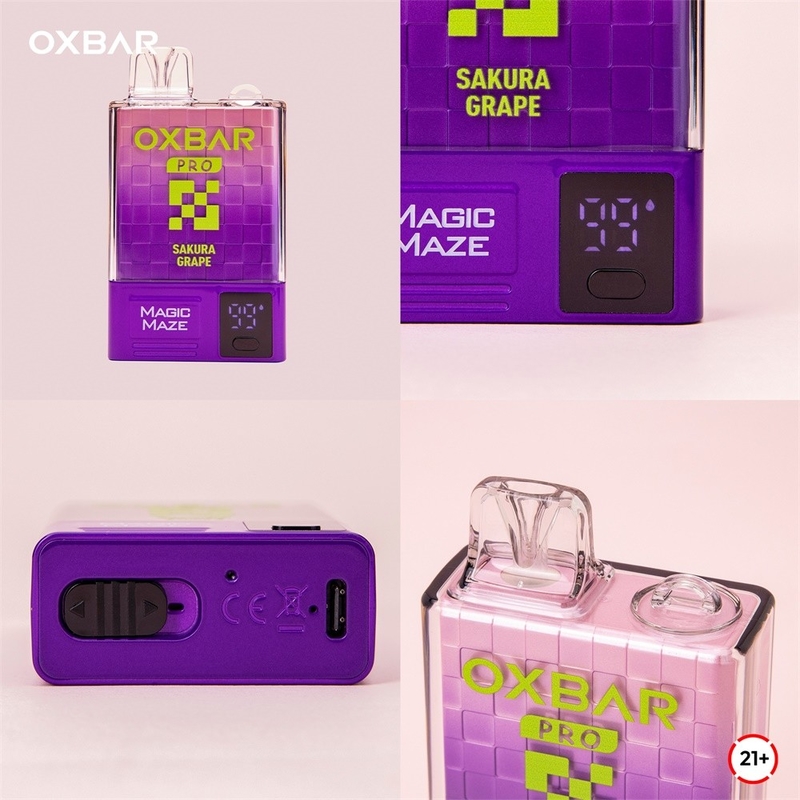 Oxbar Magic Maze Pro 10k wegwerpdamperaar 10000 puffs 900mah 18 ml vloeistof 5% wegwerpdampen kit