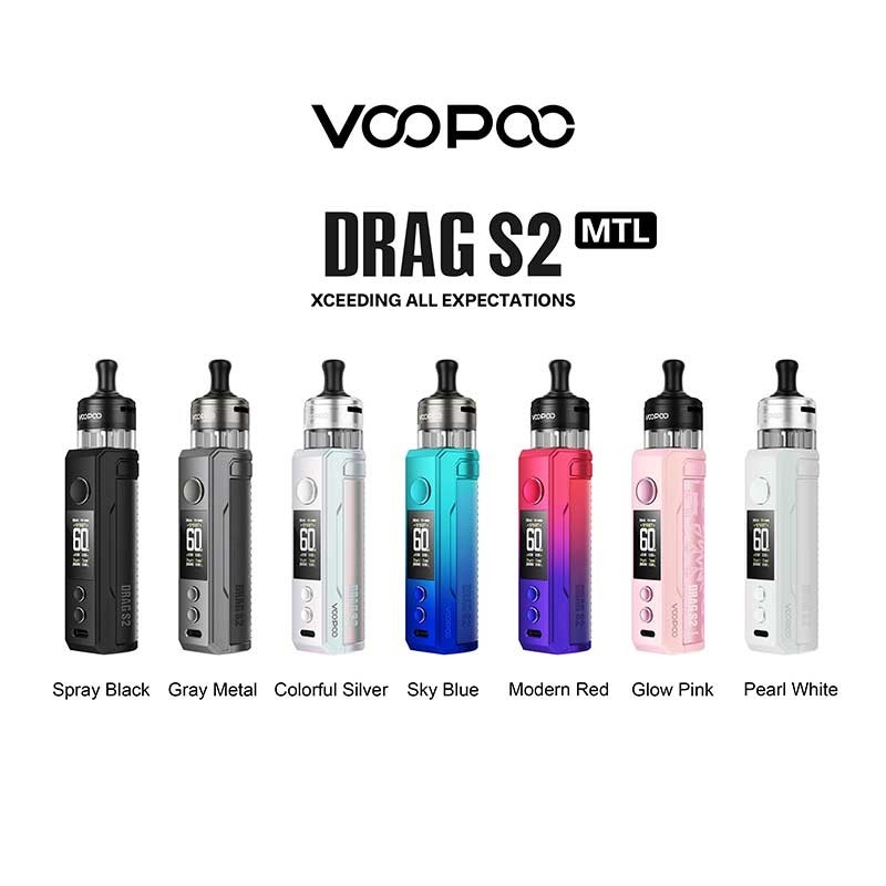 Voopoo Drag s2 Pod Mod kit 60w met PnP X cartridge DTL / MTL 2500mAh 5ml